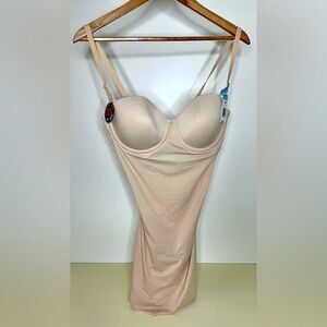 NWT- Maidenform Shapewear Slip Dress with crotch closure - 36C